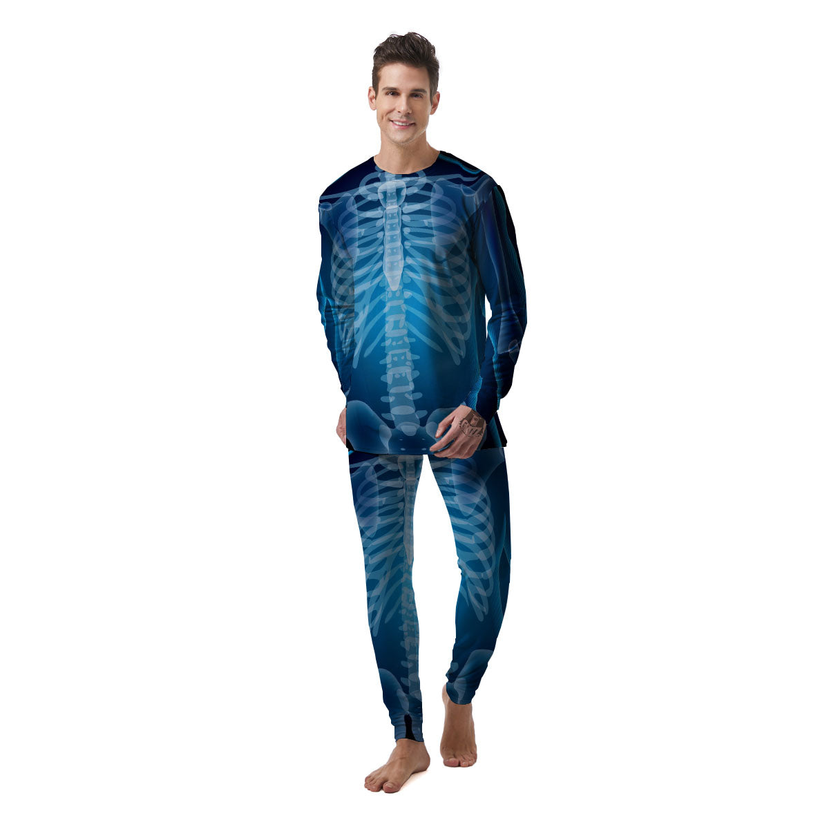 X-Ray Film Radiologist Print Men's Pajamas-grizzshop