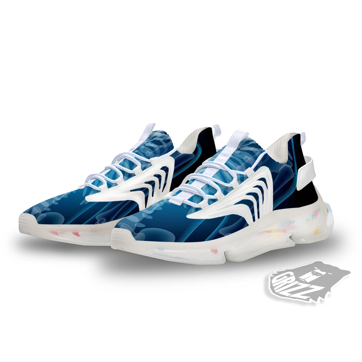 X-Ray Film Radiologist Print White Gym Shoes-grizzshop