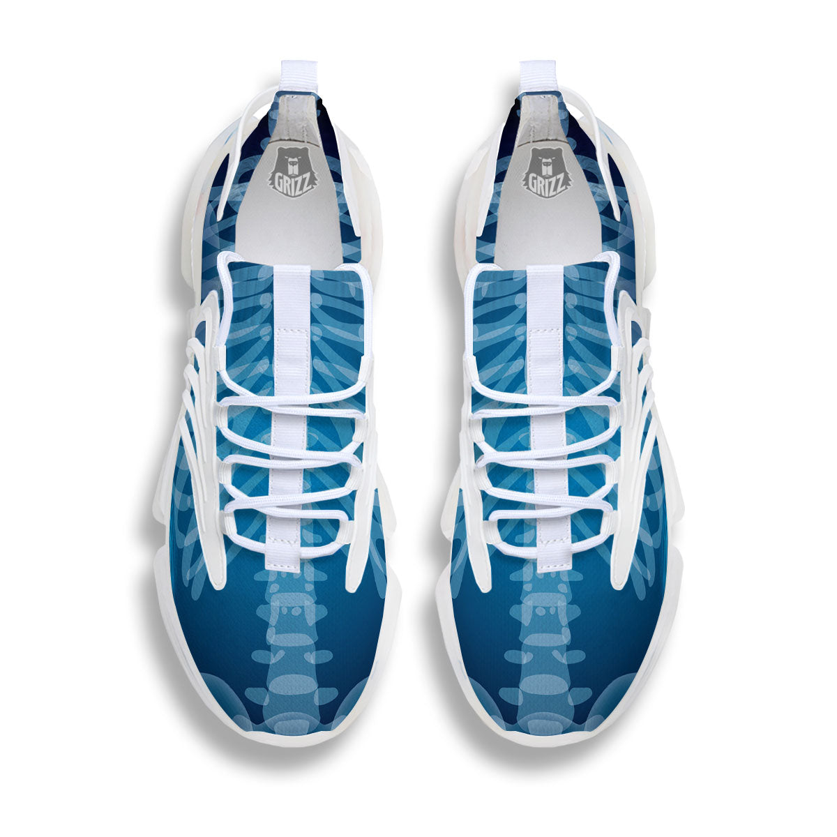 X-Ray Film Radiologist Print White Gym Shoes-grizzshop