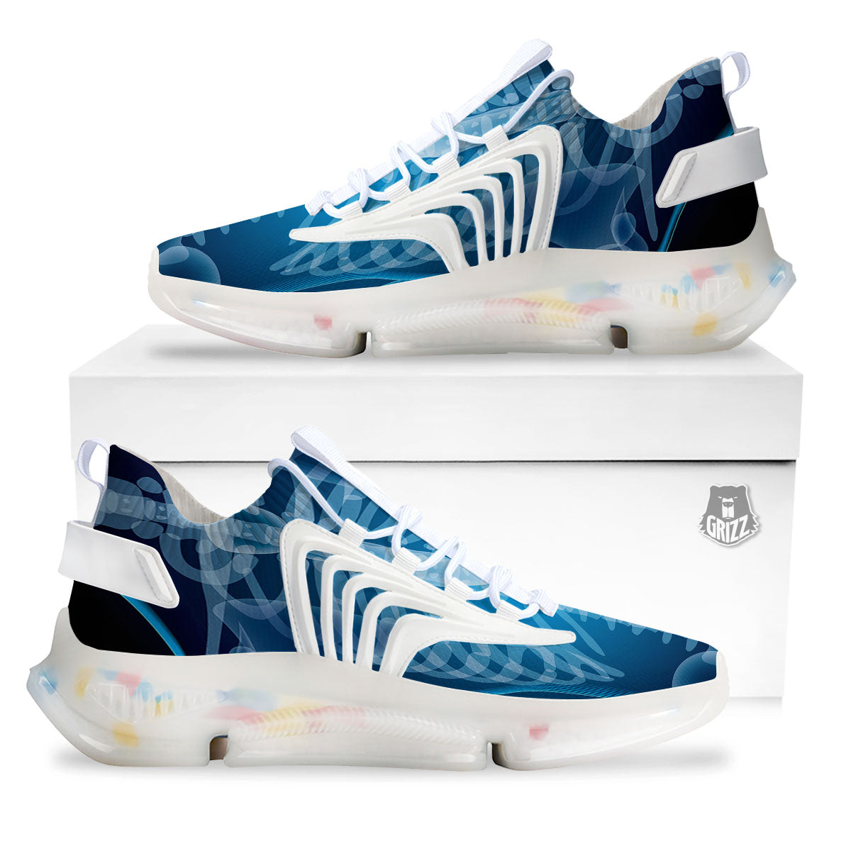 X-Ray Film Radiologist Print White Gym Shoes-grizzshop