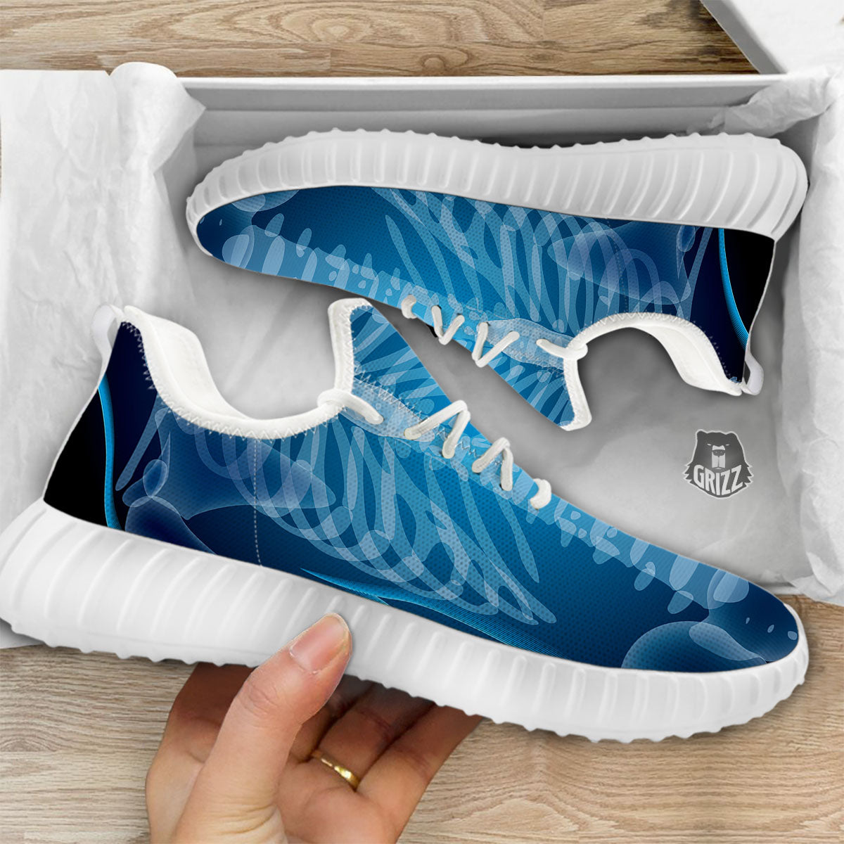 X-Ray Film Radiologist Print White Walking Shoes-grizzshop