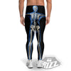 X-Ray Human Skeleton Print Men's Leggings-grizzshop