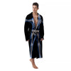 X-Ray Human Skeleton Print Men's Robe-grizzshop