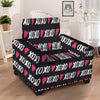 XOXO Valentine's Day Print Pattern Armchair Slipcover-grizzshop