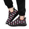 XOXO Valentine's Day Print Pattern Black Athletic Shoes-grizzshop