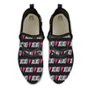 XOXO Valentine's Day Print Pattern Black Athletic Shoes-grizzshop