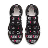 XOXO Valentine's Day Print Pattern Black Gym Shoes-grizzshop