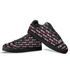 XOXO Valentine's Day Print Pattern Black Low Top Sneakers-grizzshop