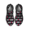 XOXO Valentine's Day Print Pattern Black Running Shoes-grizzshop