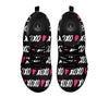 XOXO Valentine's Day Print Pattern Black Sneaker-grizzshop