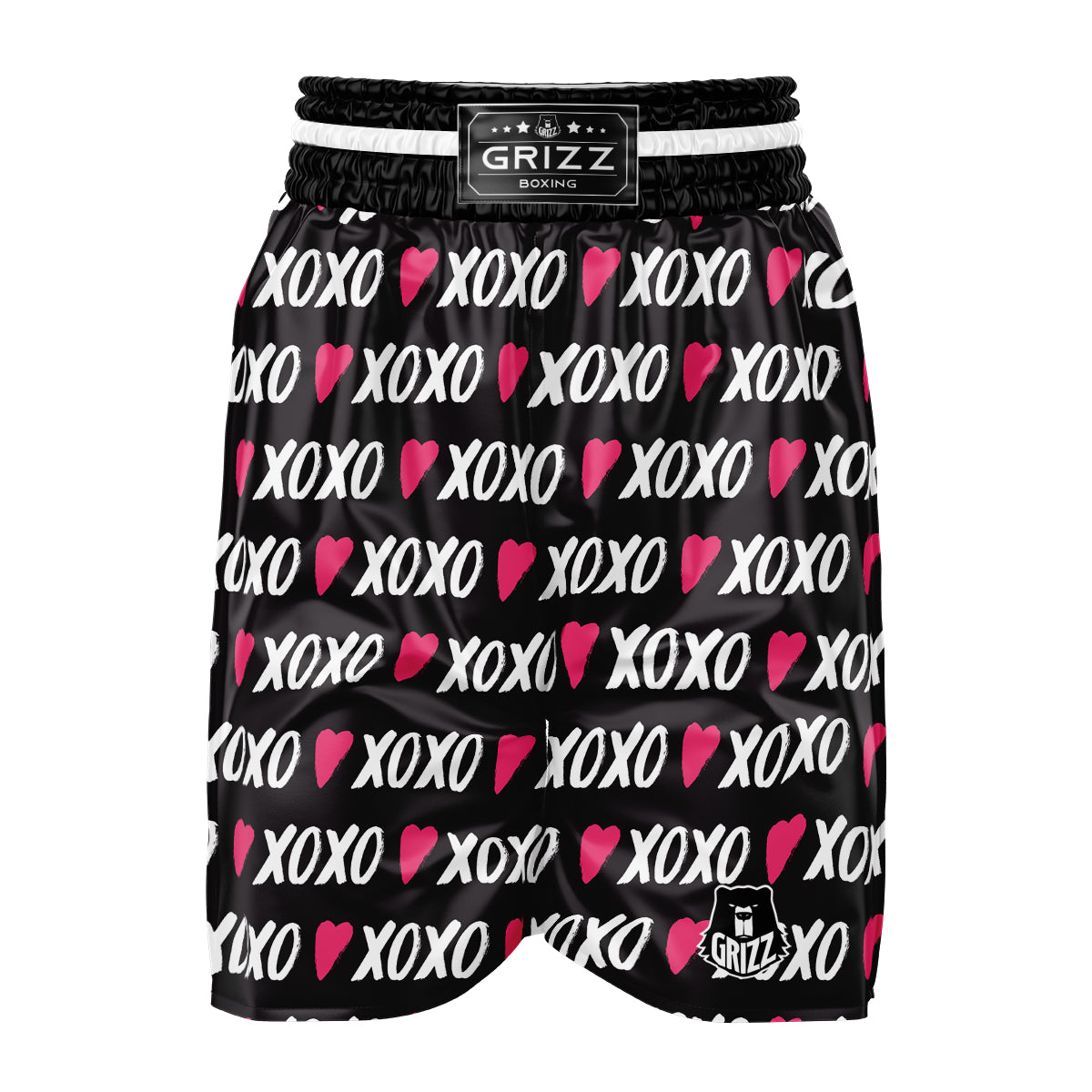 XOXO Valentine's Day Print Pattern Boxing Shorts-grizzshop