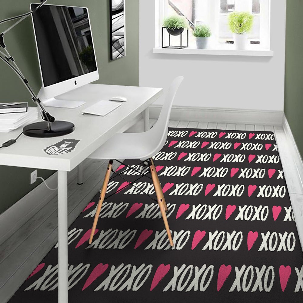 XOXO Valentine's Day Print Pattern Floor Mat-grizzshop