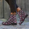 XOXO Valentine's Day Print Pattern Leather Boots-grizzshop