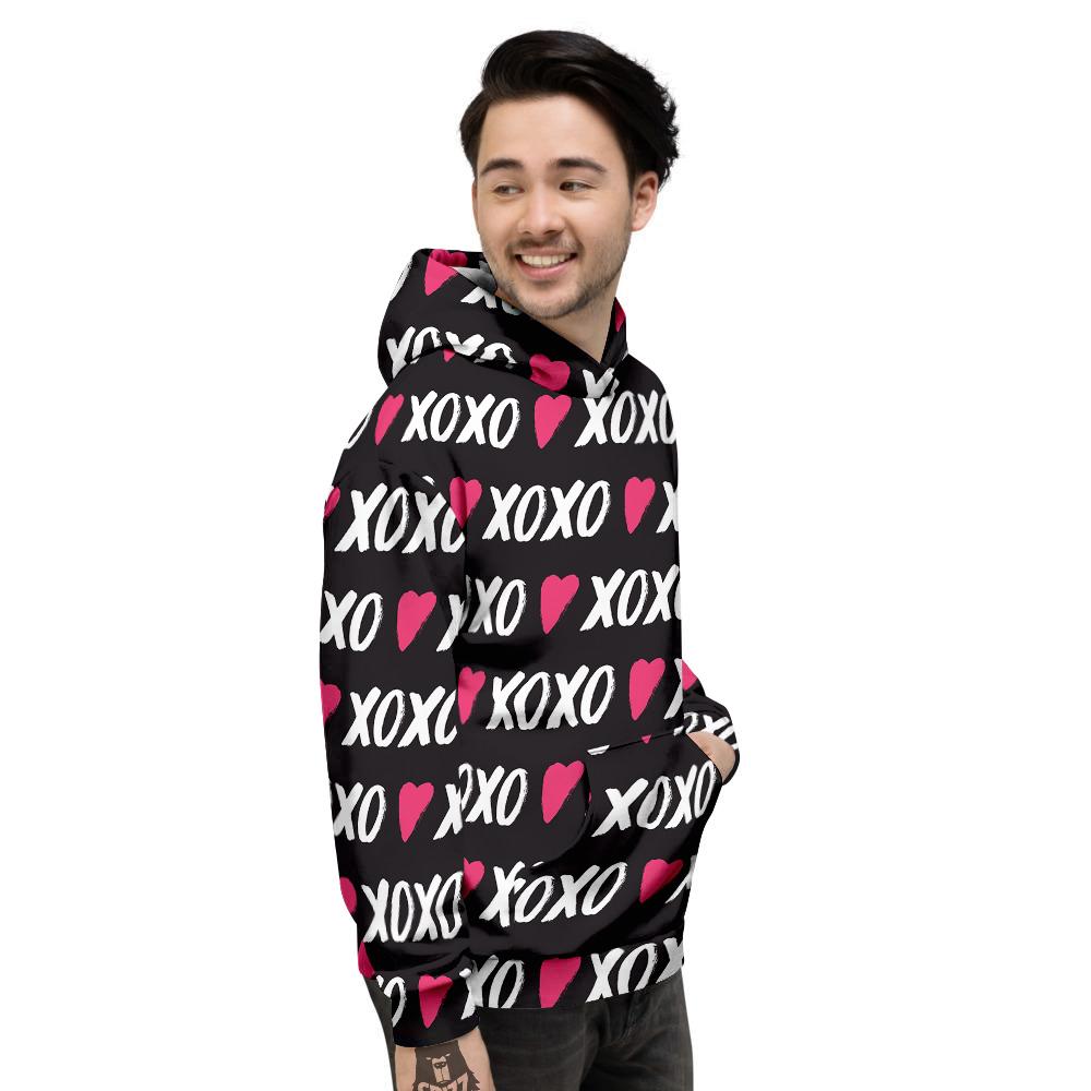 XOXO Valentine's Day Print Pattern Men's Hoodie-grizzshop