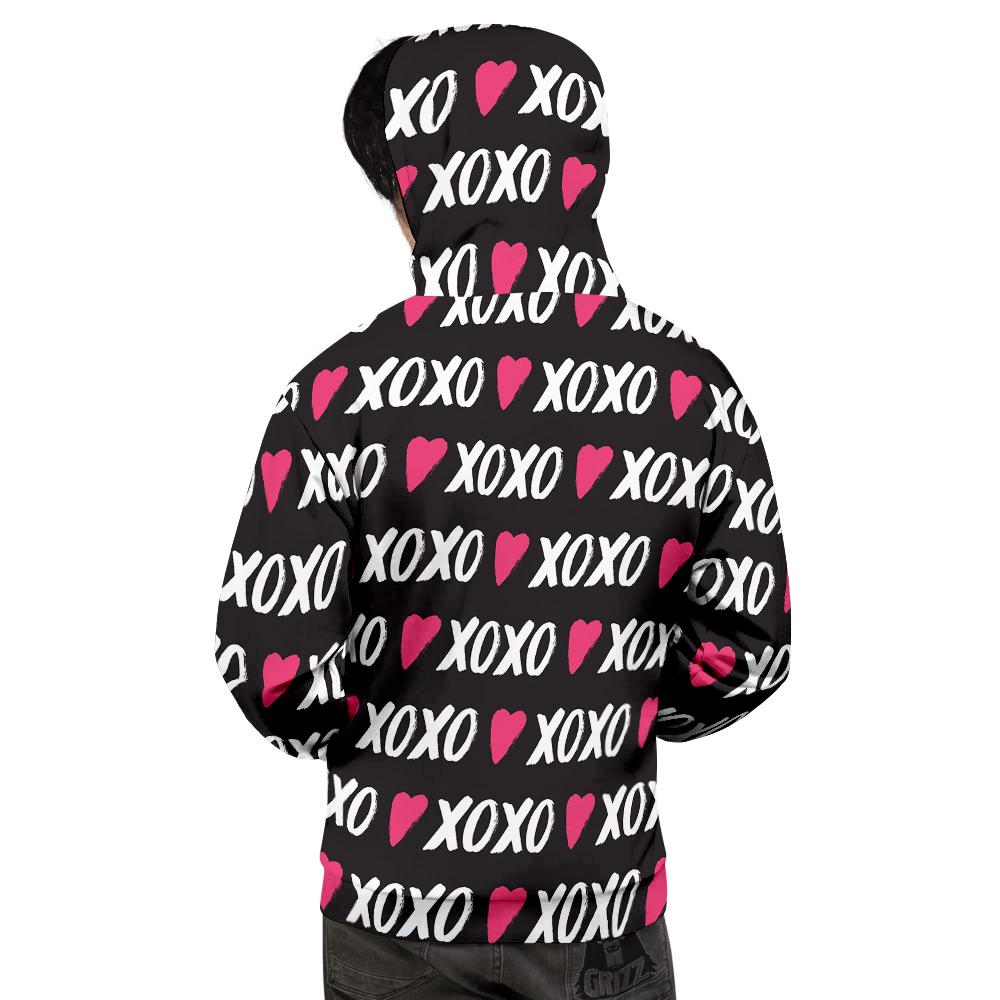 XOXO Valentine's Day Print Pattern Men's Hoodie-grizzshop