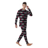 XOXO Valentine's Day Print Pattern Men's Pajamas-grizzshop