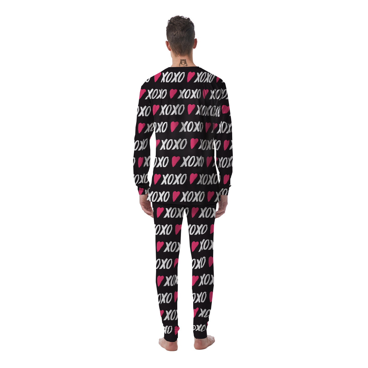 XOXO Valentine's Day Print Pattern Men's Pajamas-grizzshop