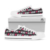 XOXO Valentine's Day Print Pattern White Low Top Shoes-grizzshop