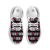 XOXO Valentine's Day Print Pattern White Running Shoes-grizzshop