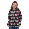 XOXO Valentine's Day Print Pattern Women's Hoodie-grizzshop