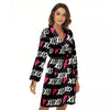 XOXO Valentine's Day Print Pattern Women's Robe-grizzshop