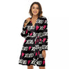 XOXO Valentine's Day Print Pattern Women's Robe-grizzshop