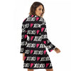 XOXO Valentine's Day Print Pattern Women's Robe-grizzshop