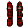 Xmas Plaid Print Pattern Muay Thai Shin Guards-grizzshop