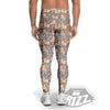 Yarn Ball And Cat Print Pattern Men's Leggings-grizzshop