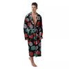 Yarn Knitting Print Pattern Men's Robe-grizzshop