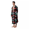 Yarn Knitting Print Pattern Men's Robe-grizzshop