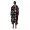 Yarn Knitting Print Pattern Men's Robe-grizzshop