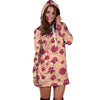 Yarn Paw Print Hoodie Dress-grizzshop