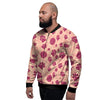 Yarn Paw Print Men's Bomber Jacket-grizzshop