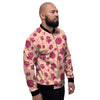 Yarn Paw Print Men's Bomber Jacket-grizzshop