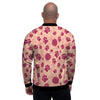 Yarn Paw Print Men's Bomber Jacket-grizzshop