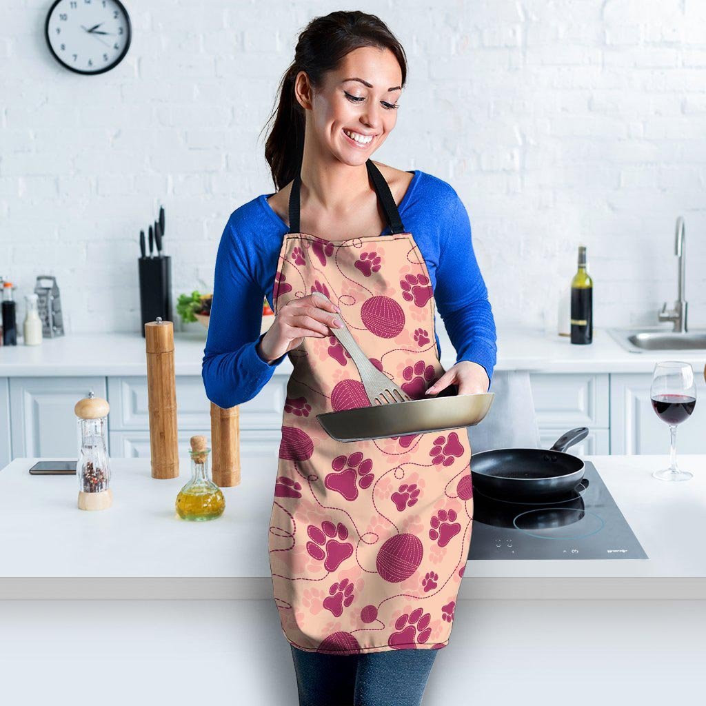 Yarn Paw Print Women's Apron-grizzshop