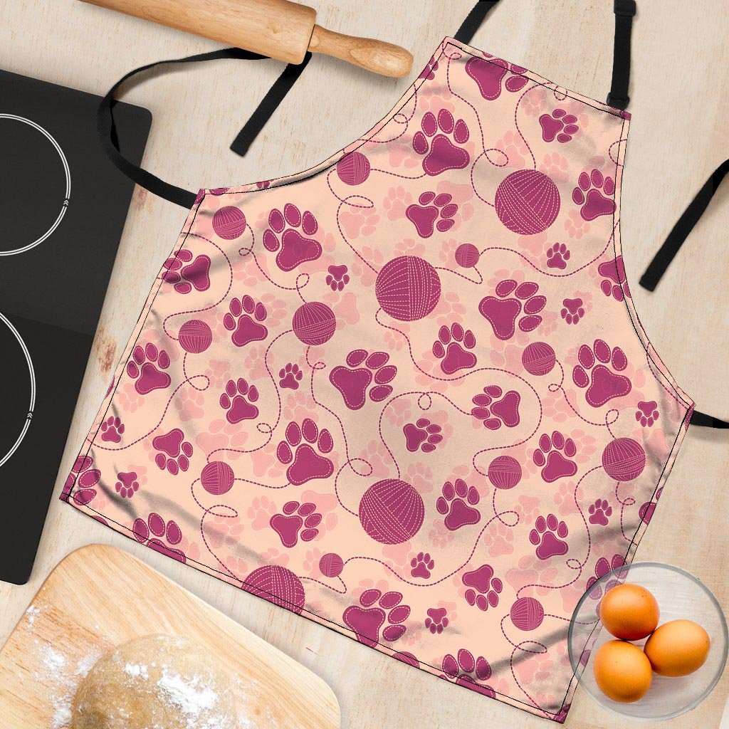Yarn Paw Print Women's Apron-grizzshop