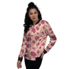 Yarn Paw Print Women's Bomber Jacket-grizzshop