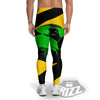 Yellow And Green Helmet Print Men's Leggings-grizzshop