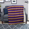 Yellow And Purple Mexican Baja Blanket-grizzshop