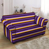 Yellow And Purple Mexican Baja Loveseat Cover-grizzshop