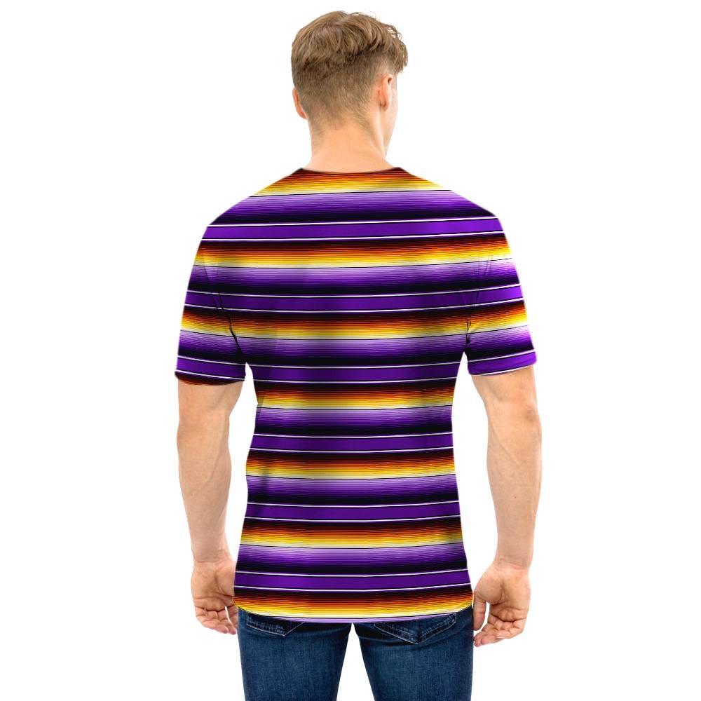 Yellow And Purple Mexican Baja Men T Shirt-grizzshop