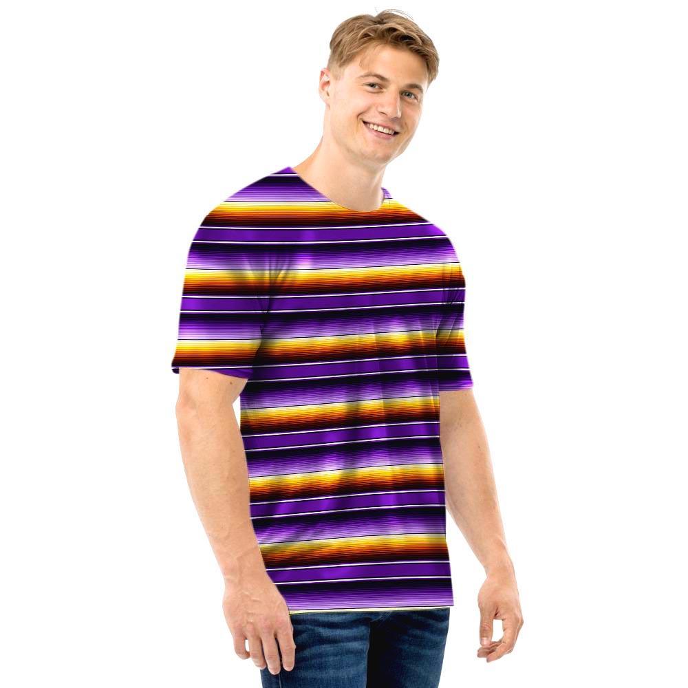 Yellow And Purple Mexican Baja Men T Shirt-grizzshop