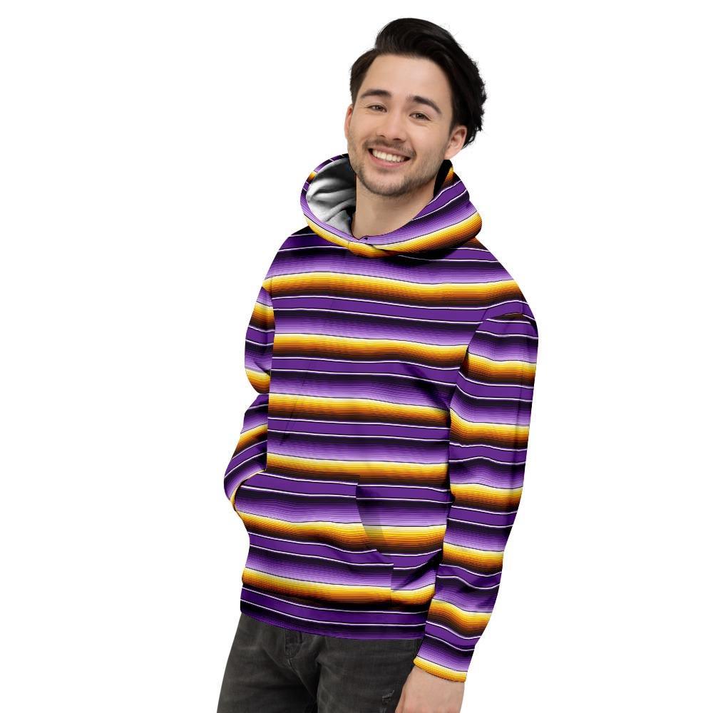 Yellow And Purple Mexican Baja Men's Hoodie-grizzshop