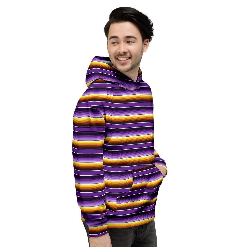 Yellow And Purple Mexican Baja Men's Hoodie-grizzshop