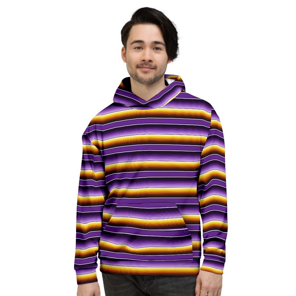 Yellow And Purple Mexican Baja Men's Hoodie-grizzshop