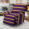 Yellow And Purple Mexican Baja Recliner Cover-grizzshop