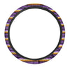 Yellow And Purple Mexican Baja Steering Wheel Cover-grizzshop