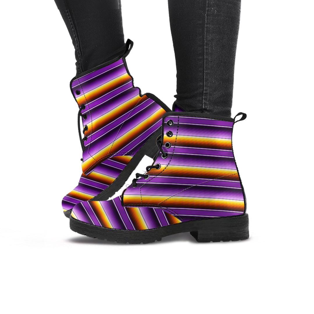 Yellow And Purple Mexican Baja Women's Boots-grizzshop